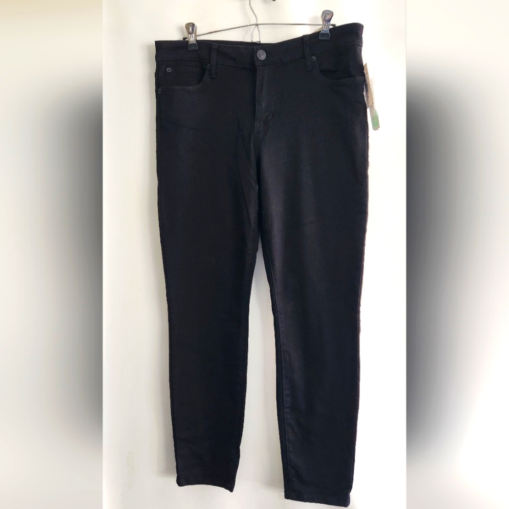 NWT sts blue emma 9" mid rise ankle skinny jeans Black Size 32